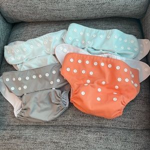 Alva baby pocket diapers (set of four)